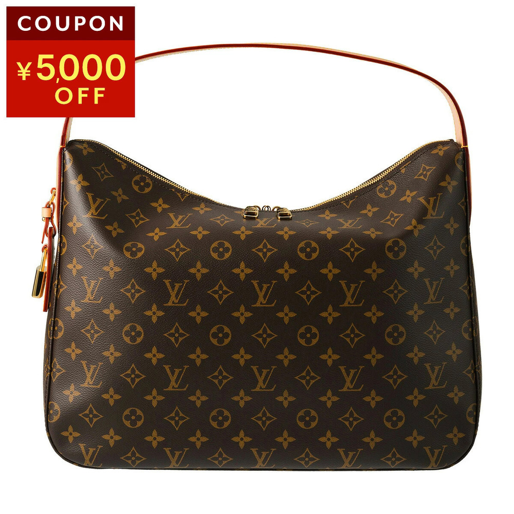 Louis Vuitton Monogram Slouchy Shoulder Bag Canvas Leather Brown